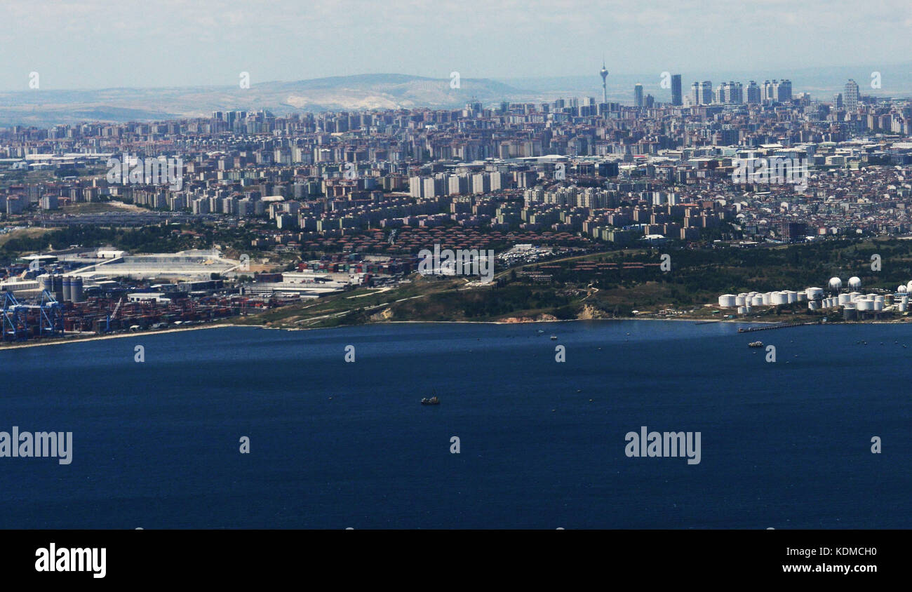 Vedute aeree di Istanbul. Foto Stock