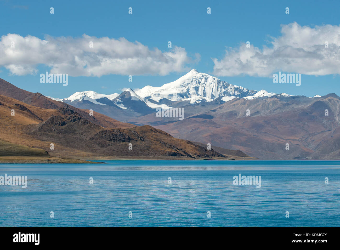 Noijin picco kangsang dal lago Yamdrok, shannan, Tibet, Cina Foto Stock