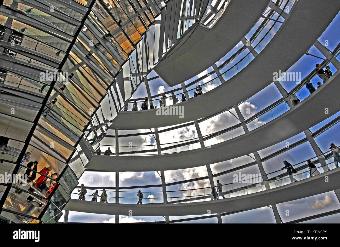La cupola Reichstad, Berlino, Germania Foto Stock