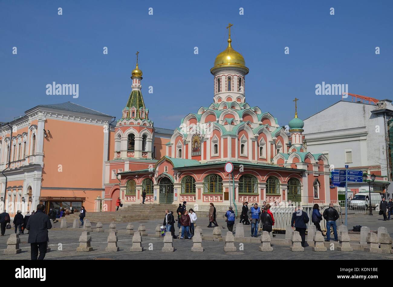 Die Kathedrale Kazaner in Moskau Foto Stock