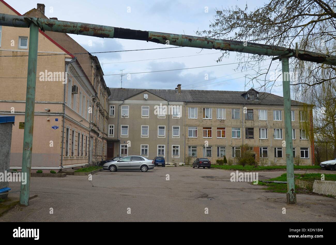 Reste der Altstadt in Ragnit (Neman), Ostpreussen, Kaliningrad, Russische Föderation Foto Stock