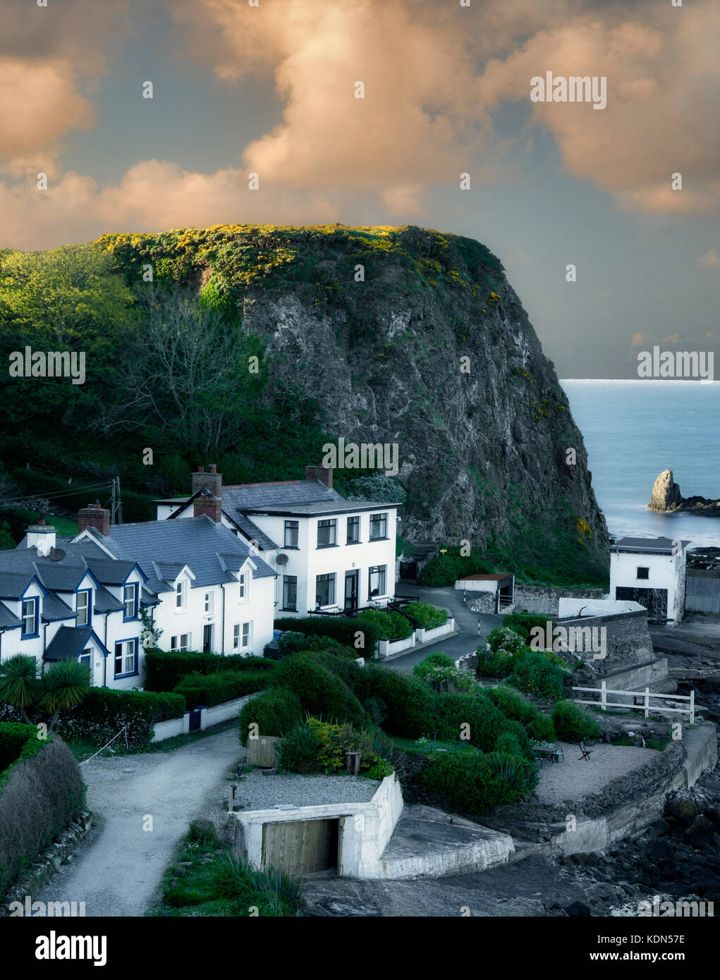 Port Bradden. Irlanda del Nord Foto Stock