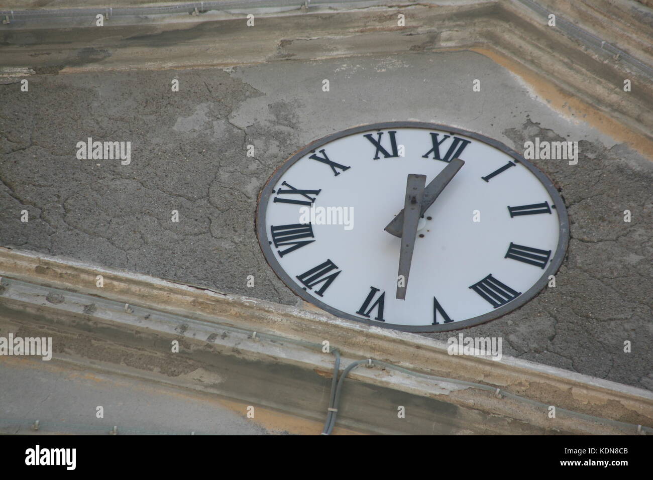 Uhr mit römischen Zahlen - Orologio con i numeri romani Foto Stock