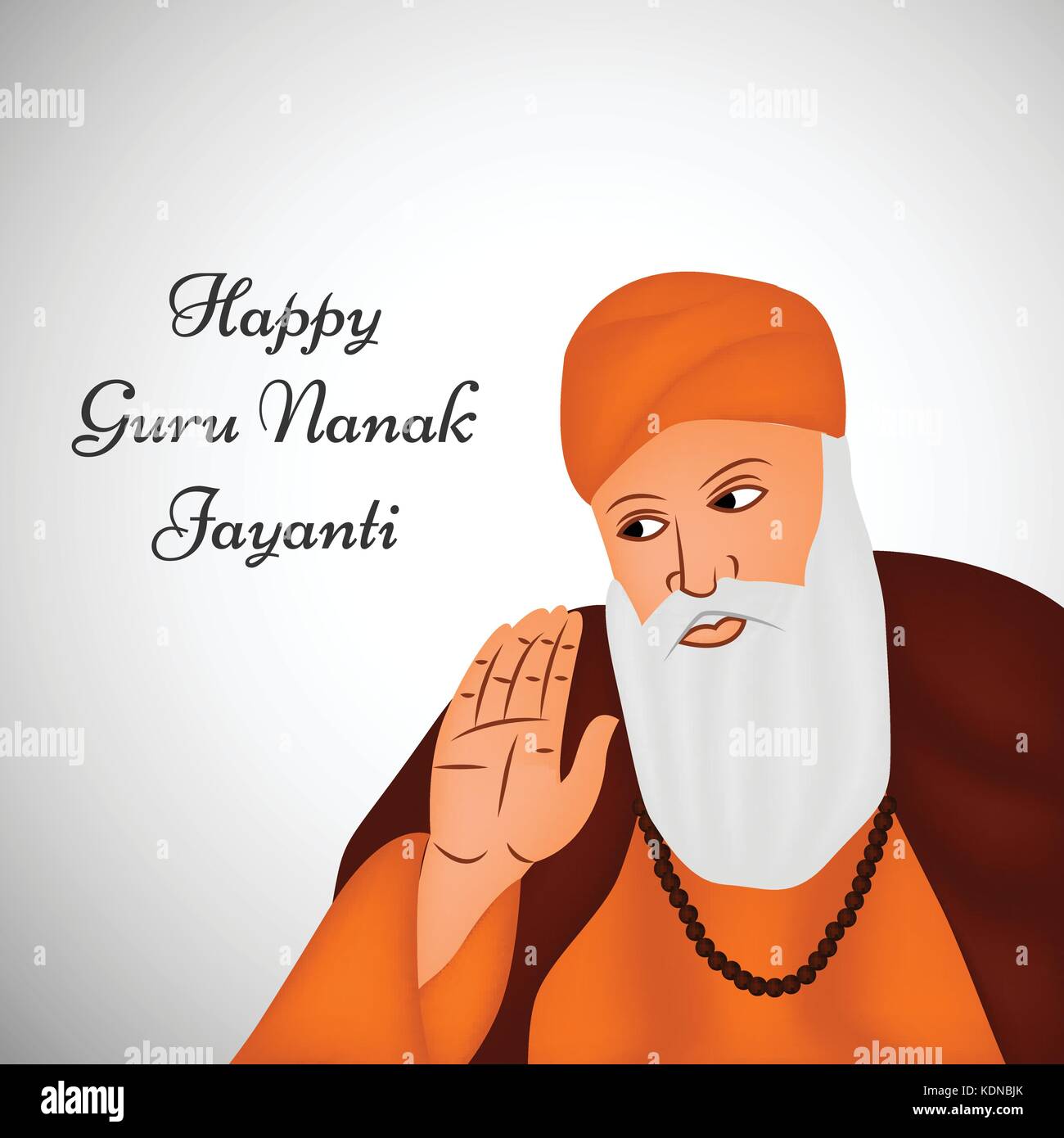 Illustrazione del festival sikh guru Nanak jayanti sfondo Illustrazione Vettoriale