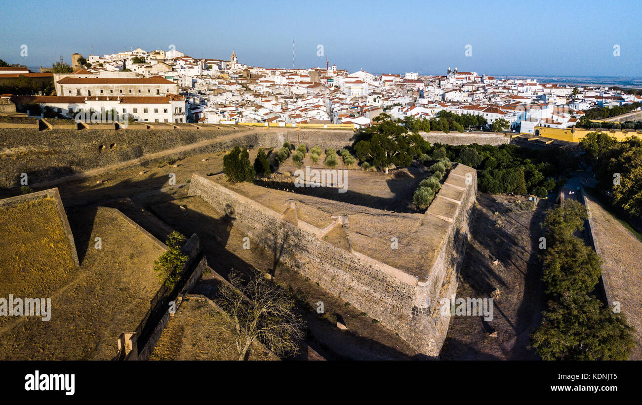 Il Gate Equina, Castello di Elvas, Alentejo, Portogallo Foto Stock