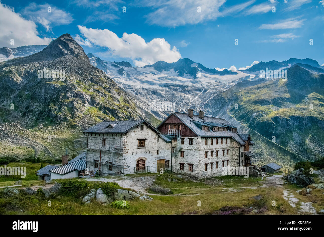 Il Berliner capanna Rifugio di montagna nelle Alpi dello Zillertal Foto Stock