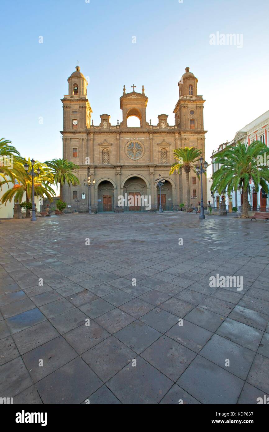 Santa Ana cattedrale, Vegueta Città Vecchia, Las Palmas de Gran Canaria Gran Canaria Isole Canarie Spagna, Oceano Atlantico, Europa Foto Stock