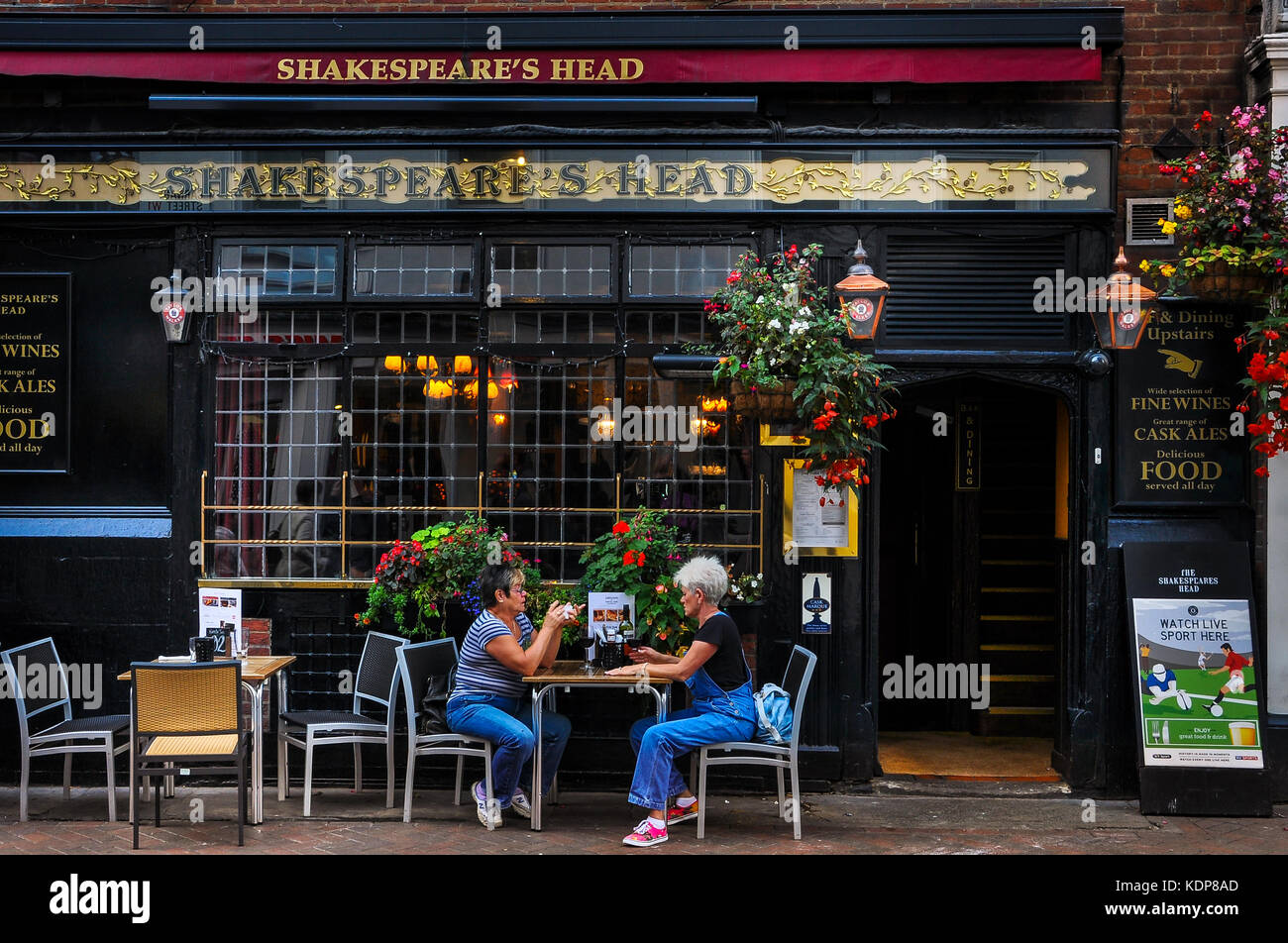 Shakespeare la testa Foto Stock