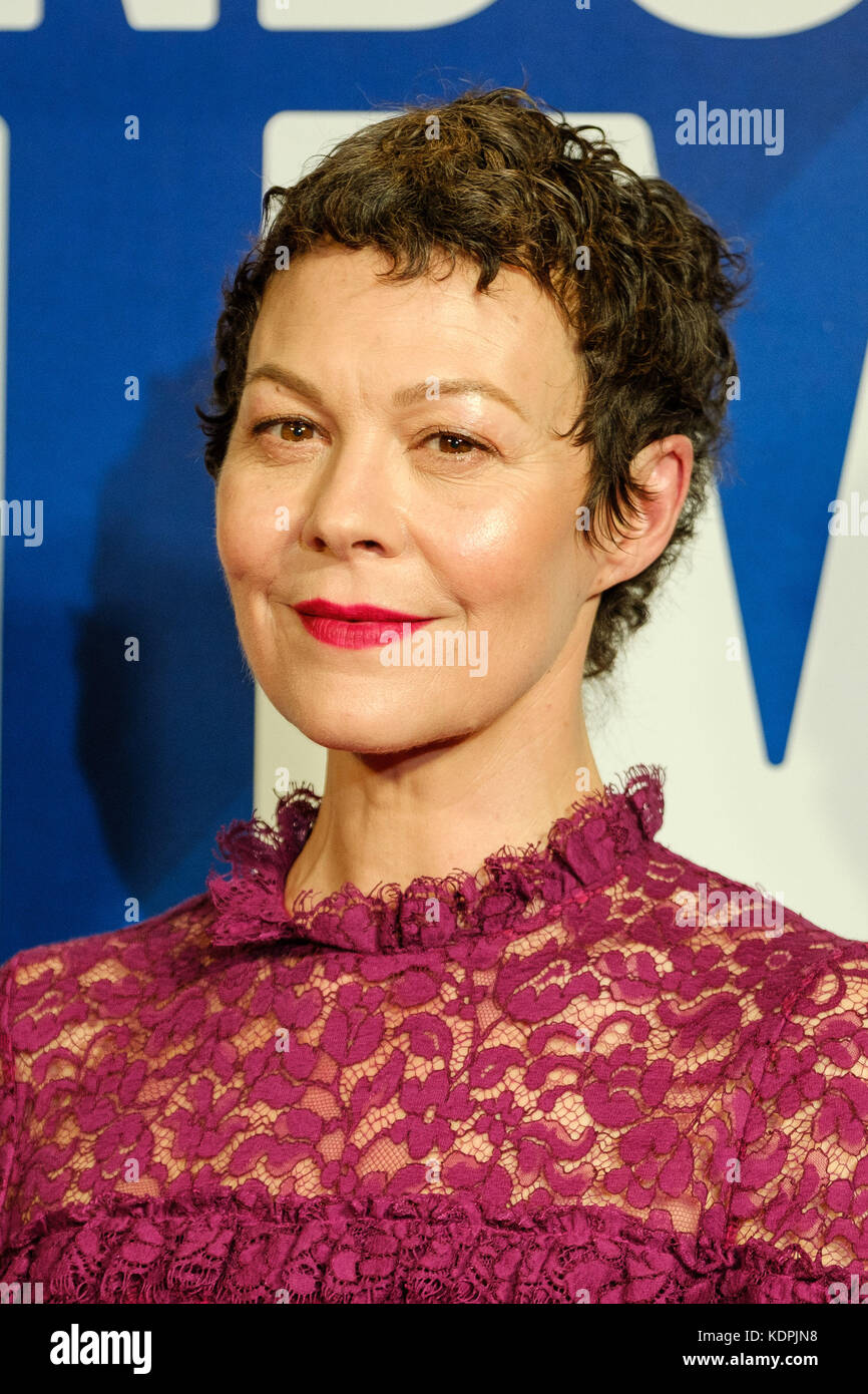 Londra, Regno Unito. 14 ottobre 2017. Helen McCrory al Festival premia la cena per il London Film Festival alla Banqueting House, Whitehall, Londra, Regno Unito - sabato 14 ottobre 2017. Credit: Julie Edwards/Alamy Live News Foto Stock