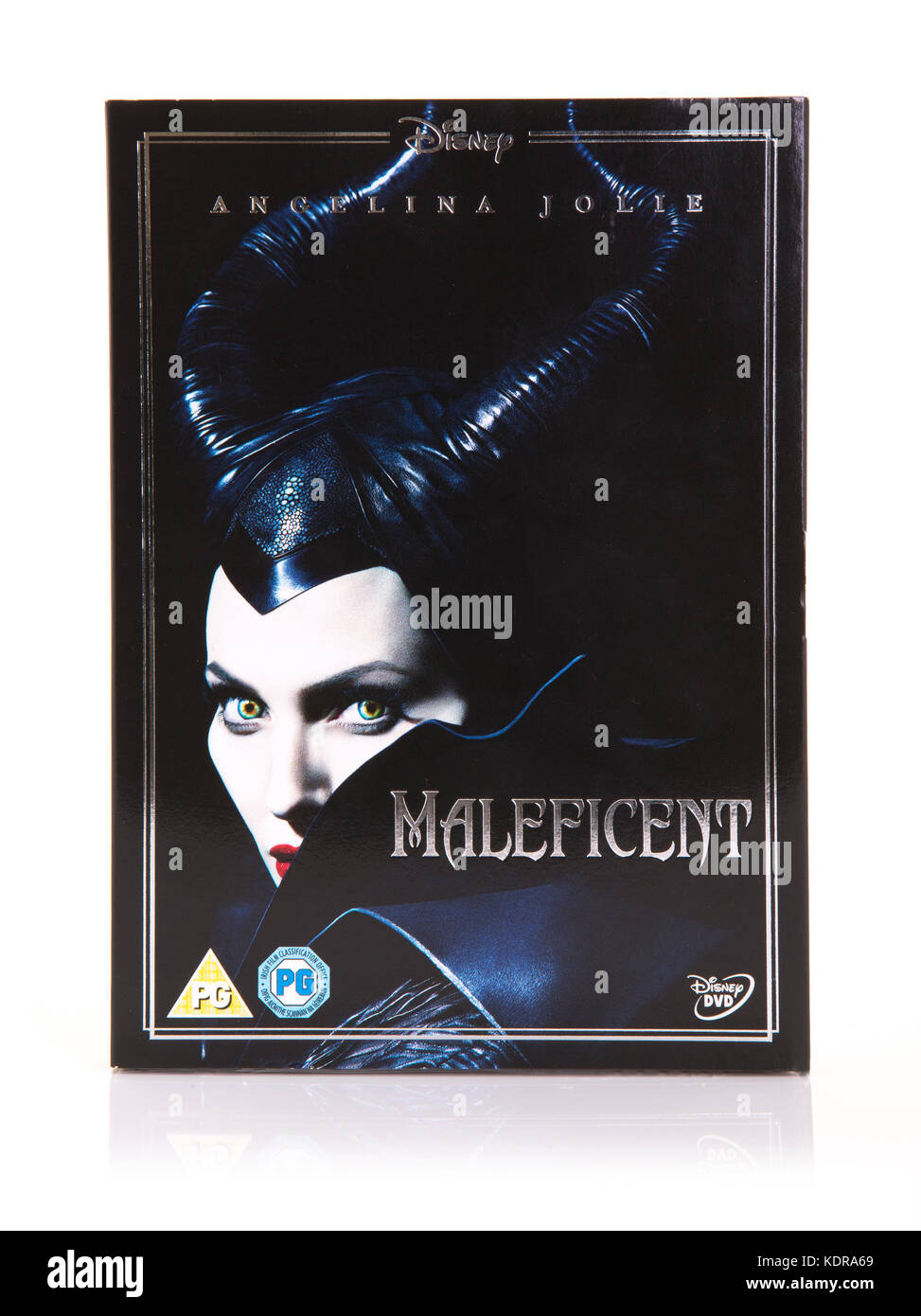 Swindon, Regno Unito - 1 ottobre 2017: maleficent dvd con Angelina Jolie Foto Stock