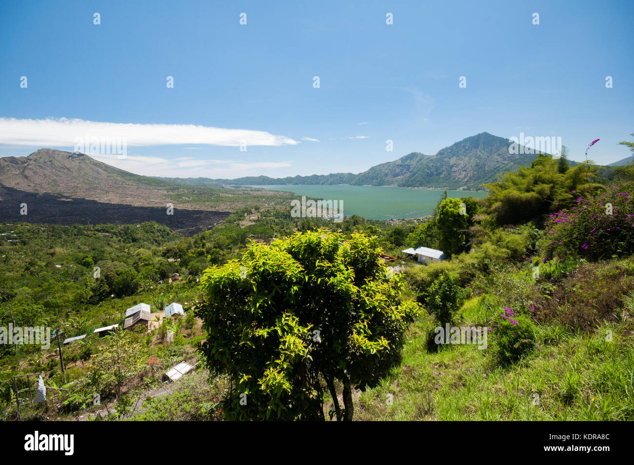 Mount Batur Bali, Indonesia Foto Stock