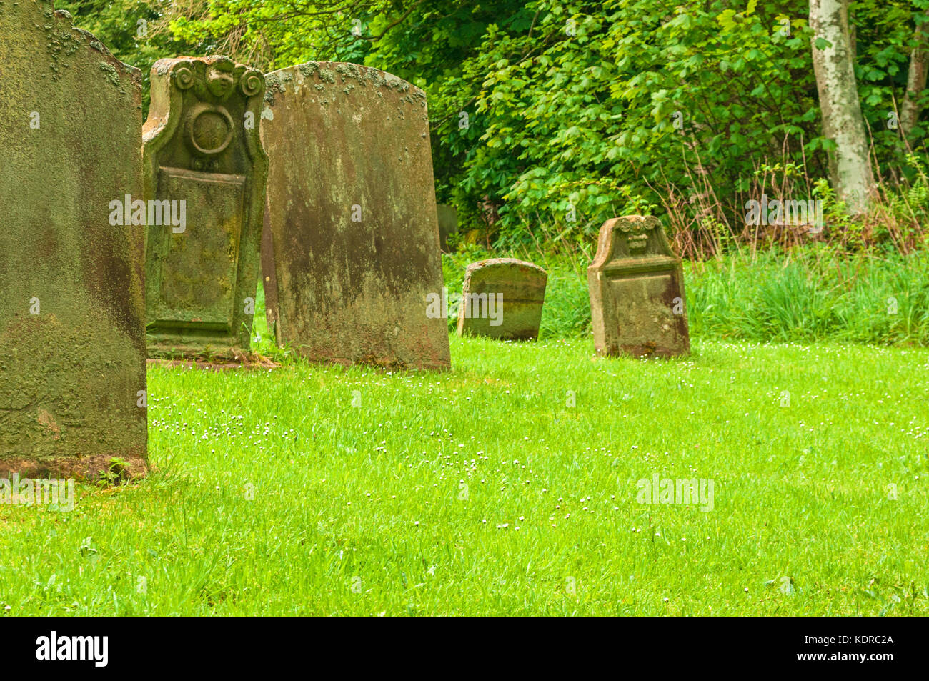 Cimitero tranquillo luogo di riposo Foto Stock