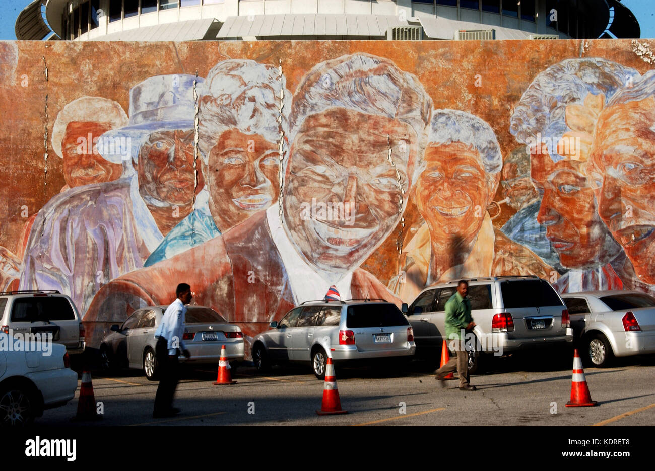 Los Angeles, 20/11/2009 - los angeles murales - 'hollywood jazz: 1945-1972", da Richard wyatt in vine street. Foto Stock