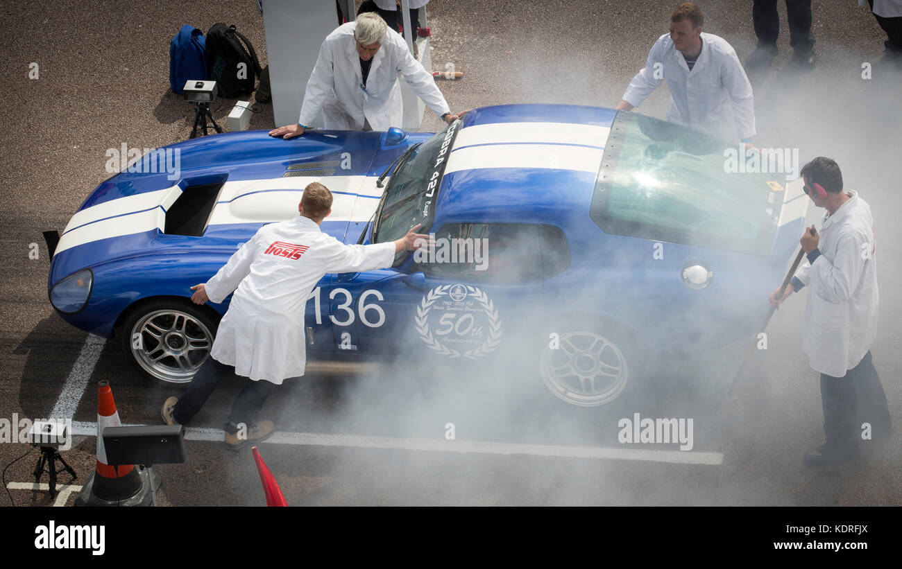 Shelby daytona cobra coupe a Brighton speed trials start. Foto Stock
