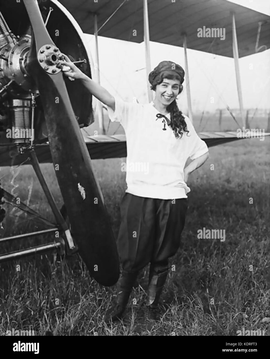 Katherine STINSON (1891-1977) pionieristico pilota americano di donna circa 1917 Foto Stock