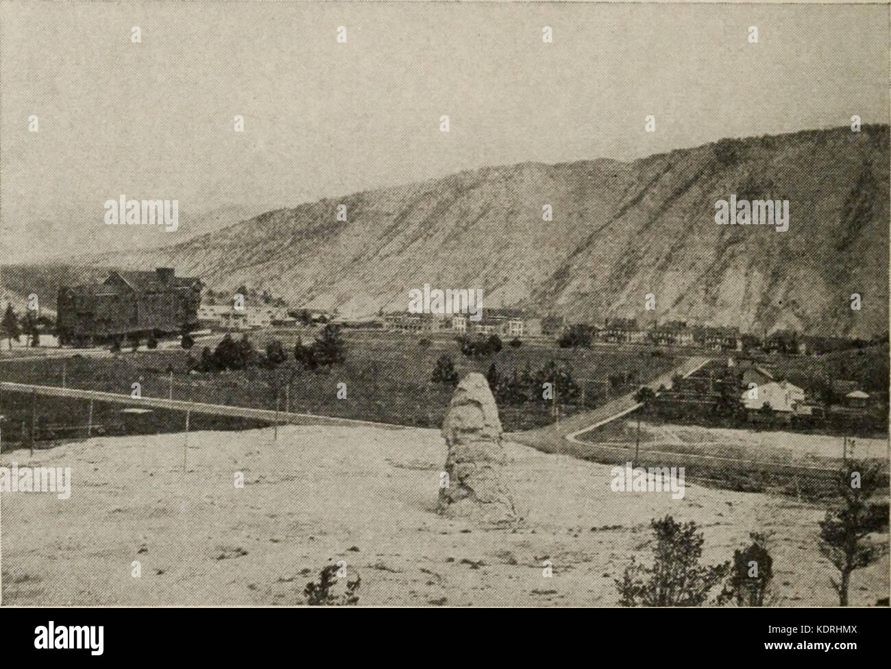 'Ticket agenti " libro di testo del parco nazionale di Yellowstone, tramite il nuovo e il percorso diretto : stagione 1912' (1912) Foto Stock