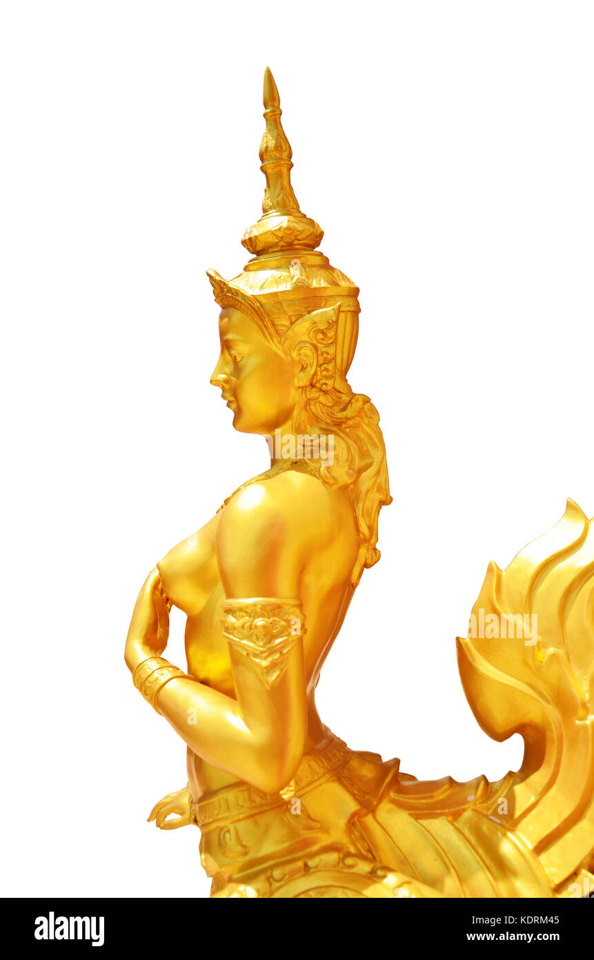 Mitico uccello femminile con testa umana, Thailandia Foto Stock