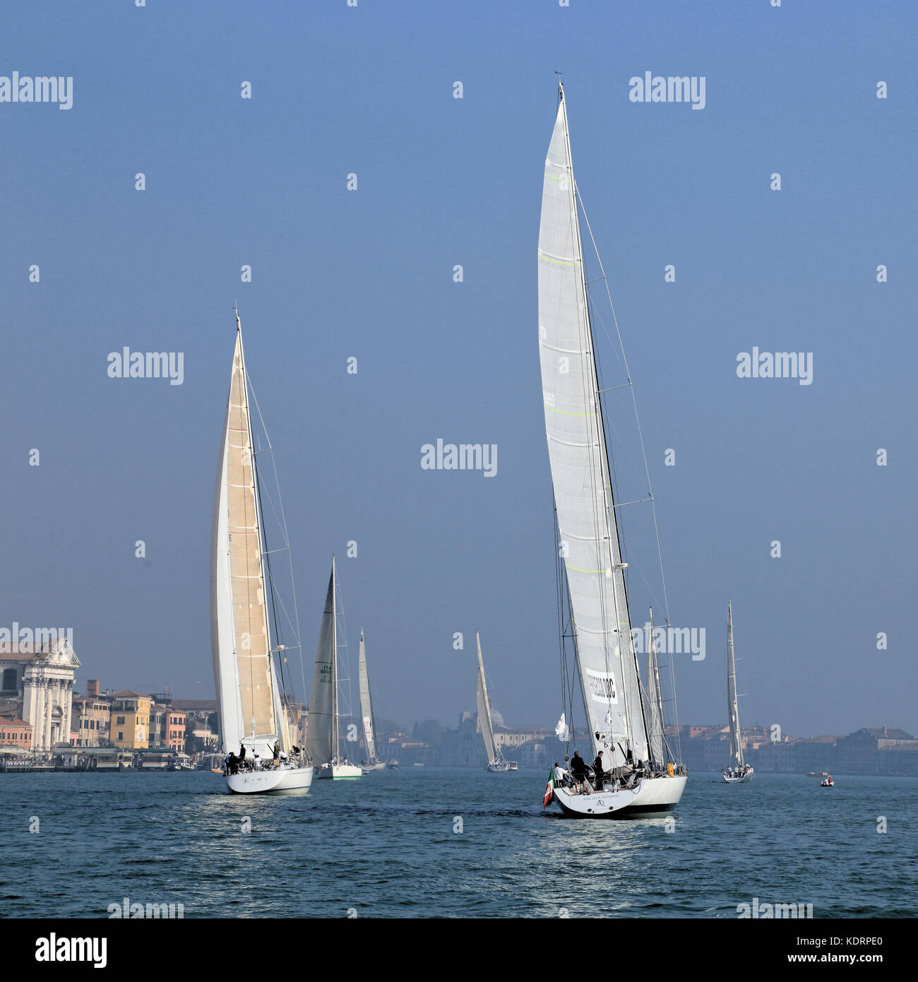 Sailing yacht racing "Venezia Ospitalità Challenge' e 'Regata La Veleziana' 2017 Foto Stock