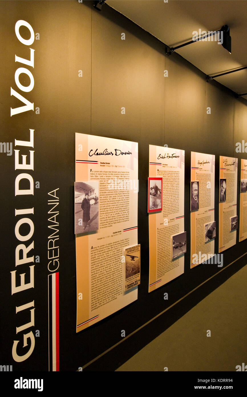 Il tedesco aviatori memorial, volandia fly museum, l'aeroporto di Malpensa, Italia Foto Stock