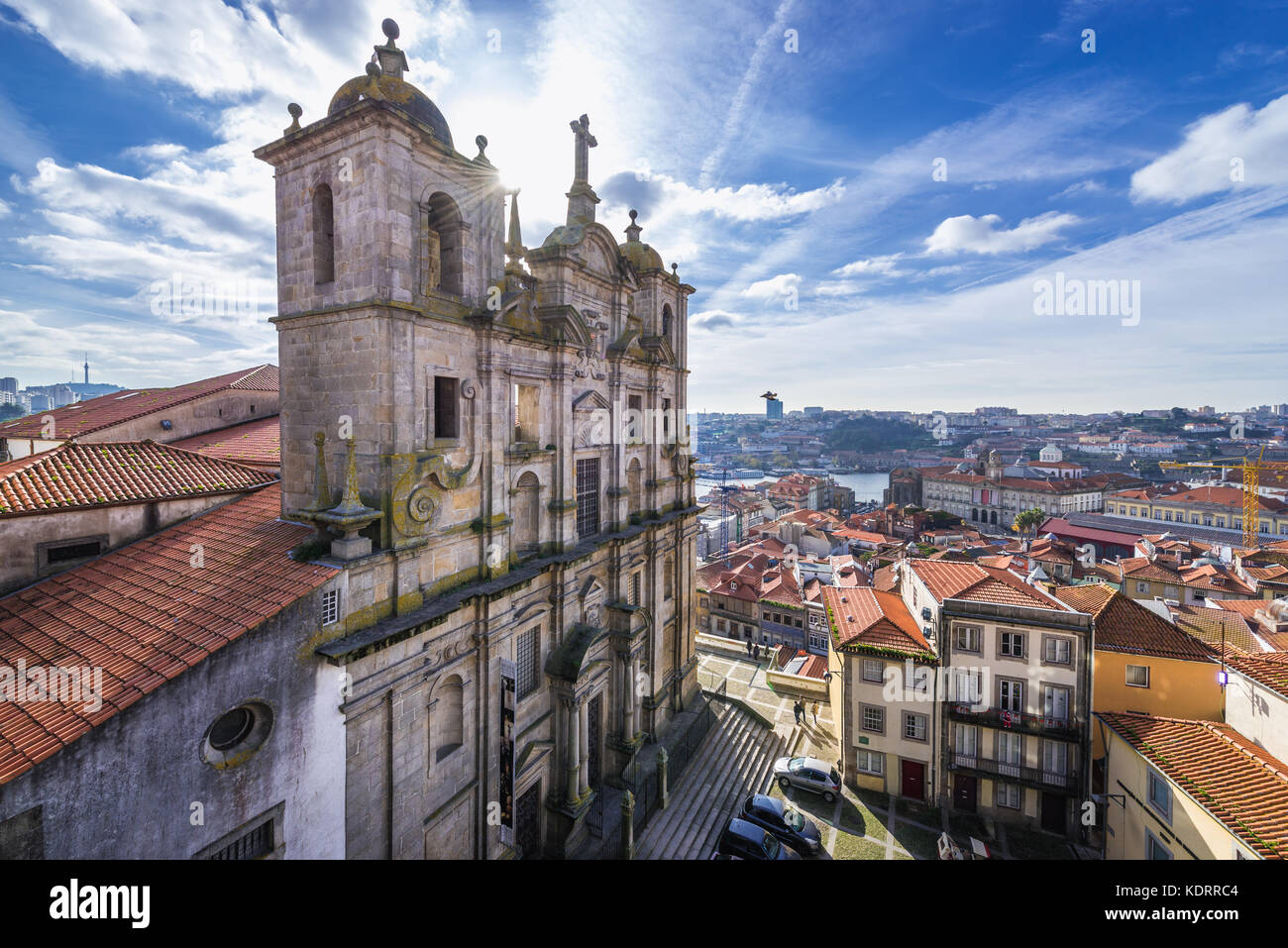 Igreja dos Grilos chiesa e convento (letteralmente il Cricket's Chiesa) nella città di Porto sulla Penisola Iberica, la seconda più grande città in Portogallo Foto Stock
