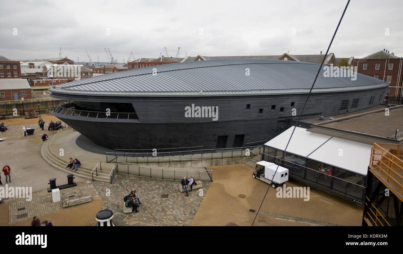 Il Mary Rose Museum, Portsmouth Historic Dockyard Foto Stock