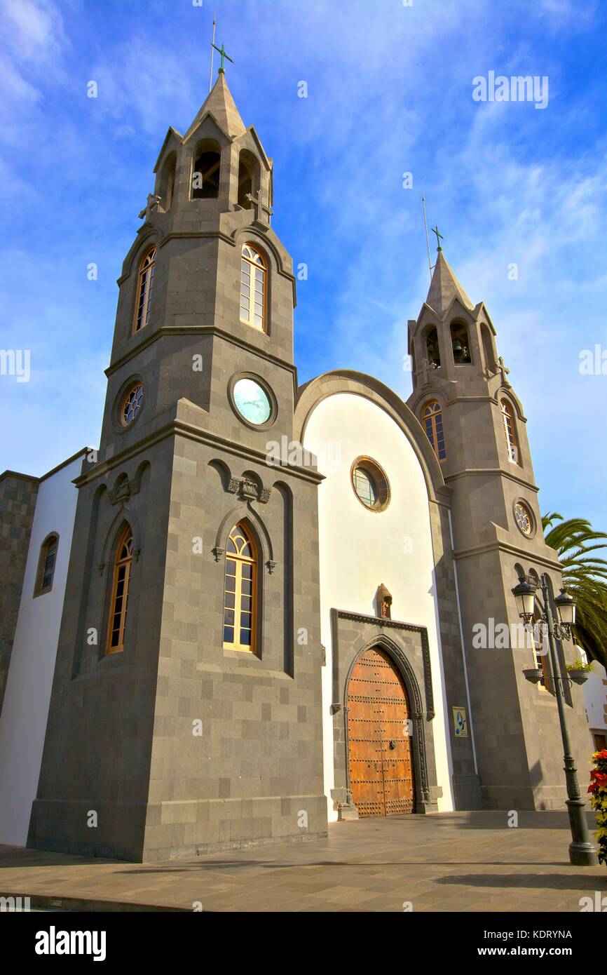 Chiesa di San Juan Bautista, Telde, Gran Canaria Isole Canarie Spagna, Oceano Atlantico, Europa Foto Stock
