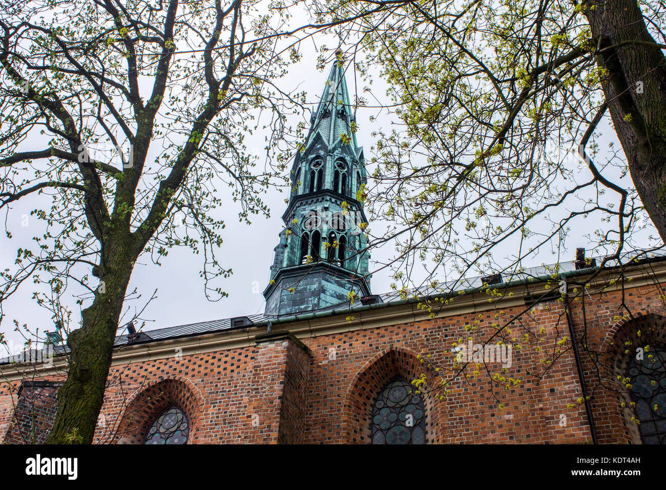 La basilica della Natività della Beata Vergine Maria a Sandomierz, Polonia. una chiesa gotica costruita nel XIV secolo Foto Stock