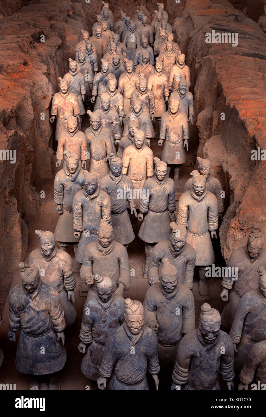Esercito di Terracotta, Xi'an, Shaanxi Province, Cina Foto Stock