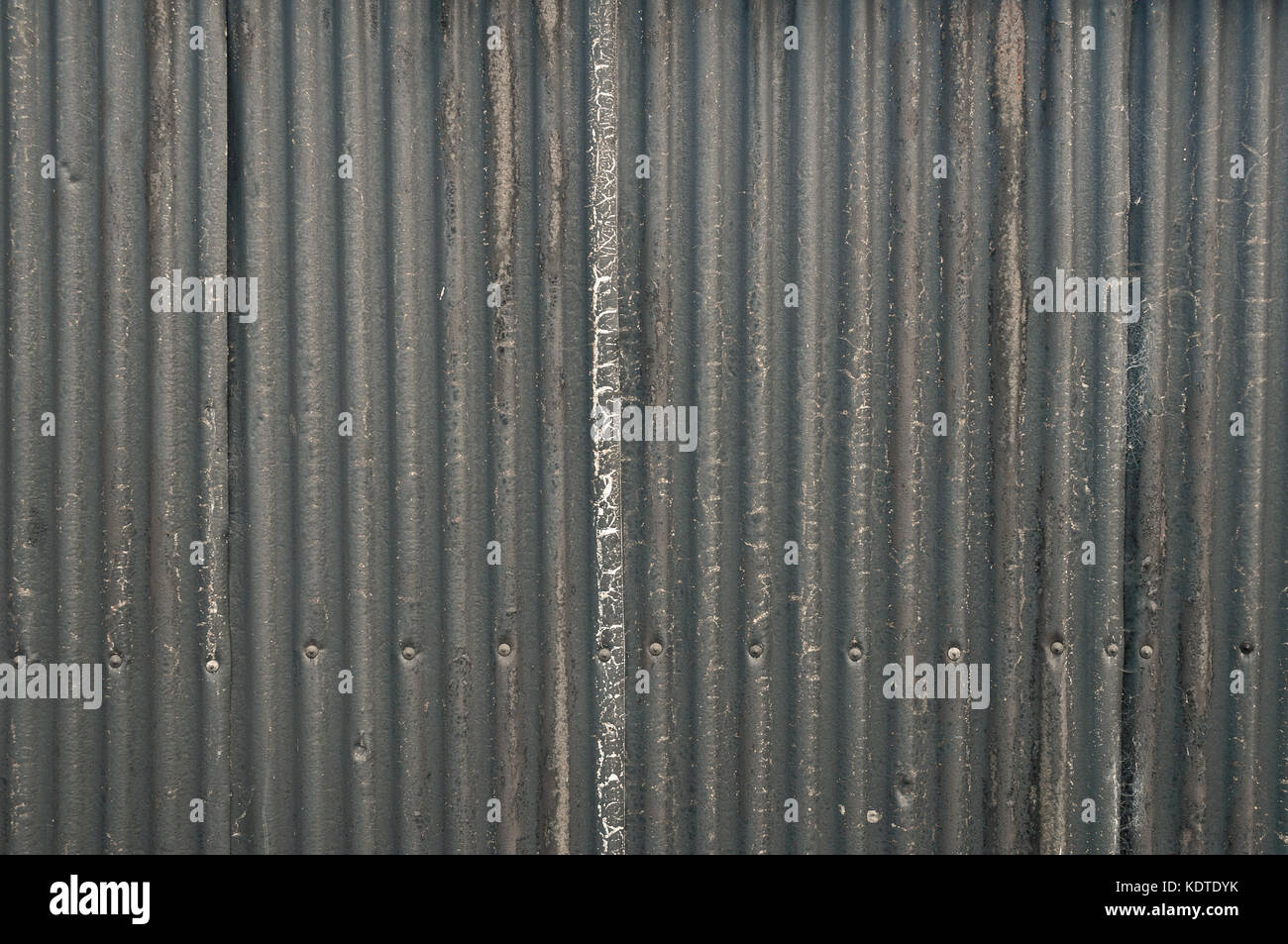 Grigio metallo ondulato sullo sfondo Foto Stock