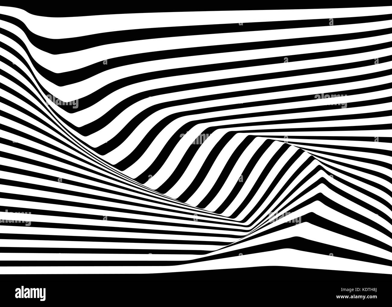 Abstract 3D linea stripe Sfondo, Disegno vettoriale Illustrazione Vettoriale