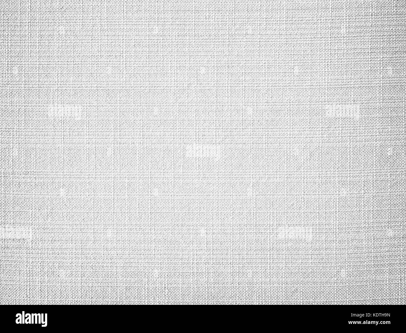 Tessuto bianco di tela sfondo texture Foto Stock