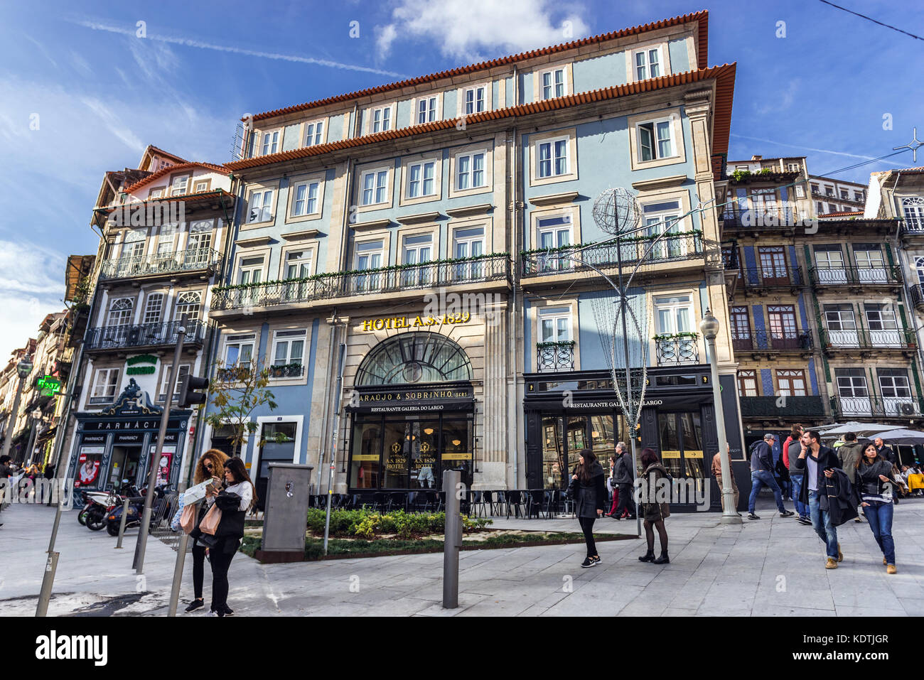 Porto AS 1829 Hotel nella città di Porto sulla penisola iberica, la seconda città più grande del Portogallo Foto Stock