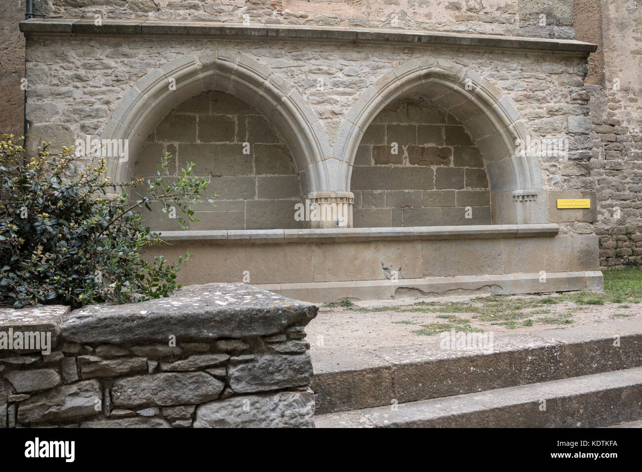 Rustiques, Minervois, Francia. Le tombe dei Cavalieri di San Giovanni di Gerusalemme. Foto Stock