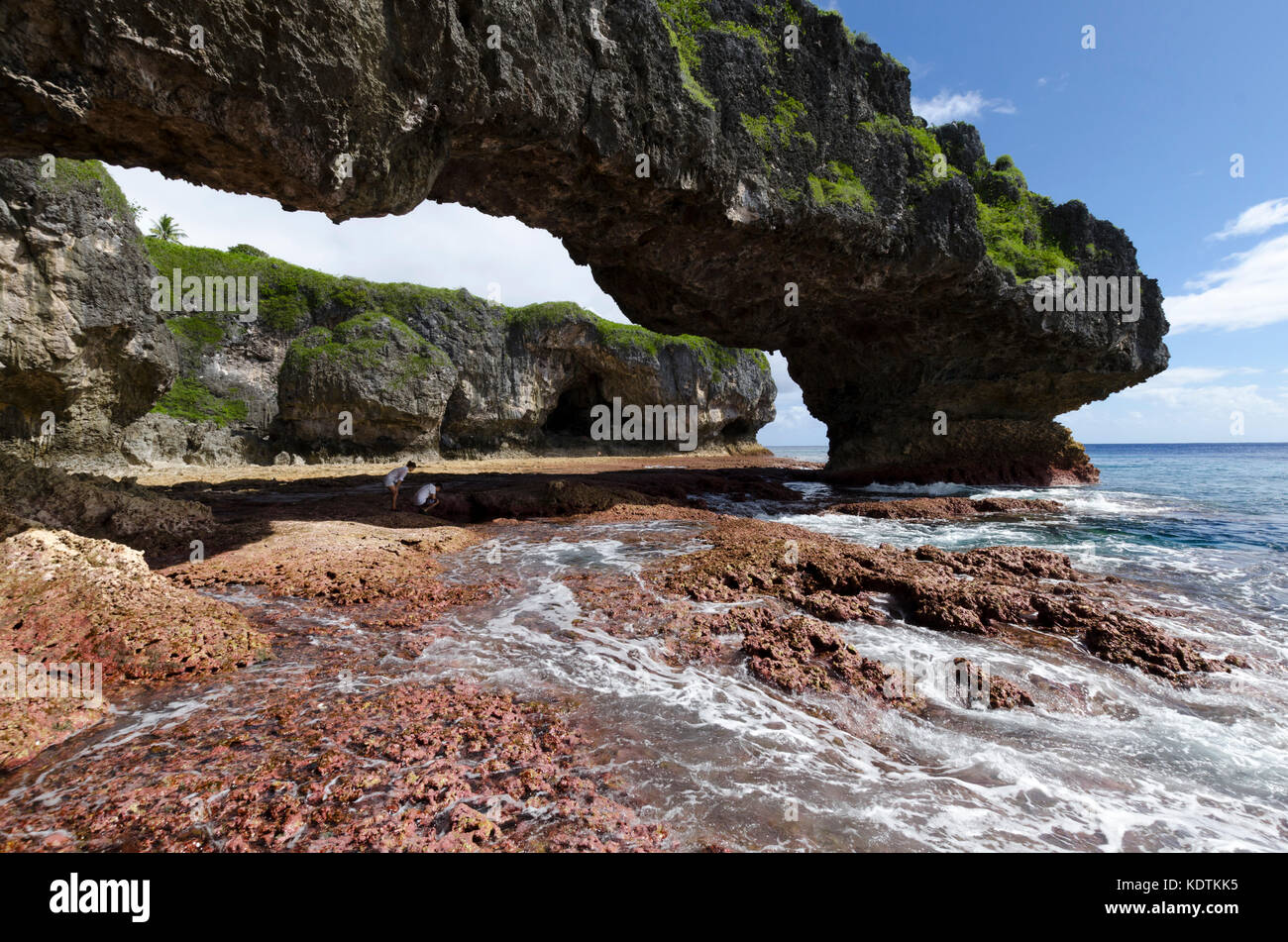 Arco Naturale, Talava, Niue, Sud Pacifico Foto Stock