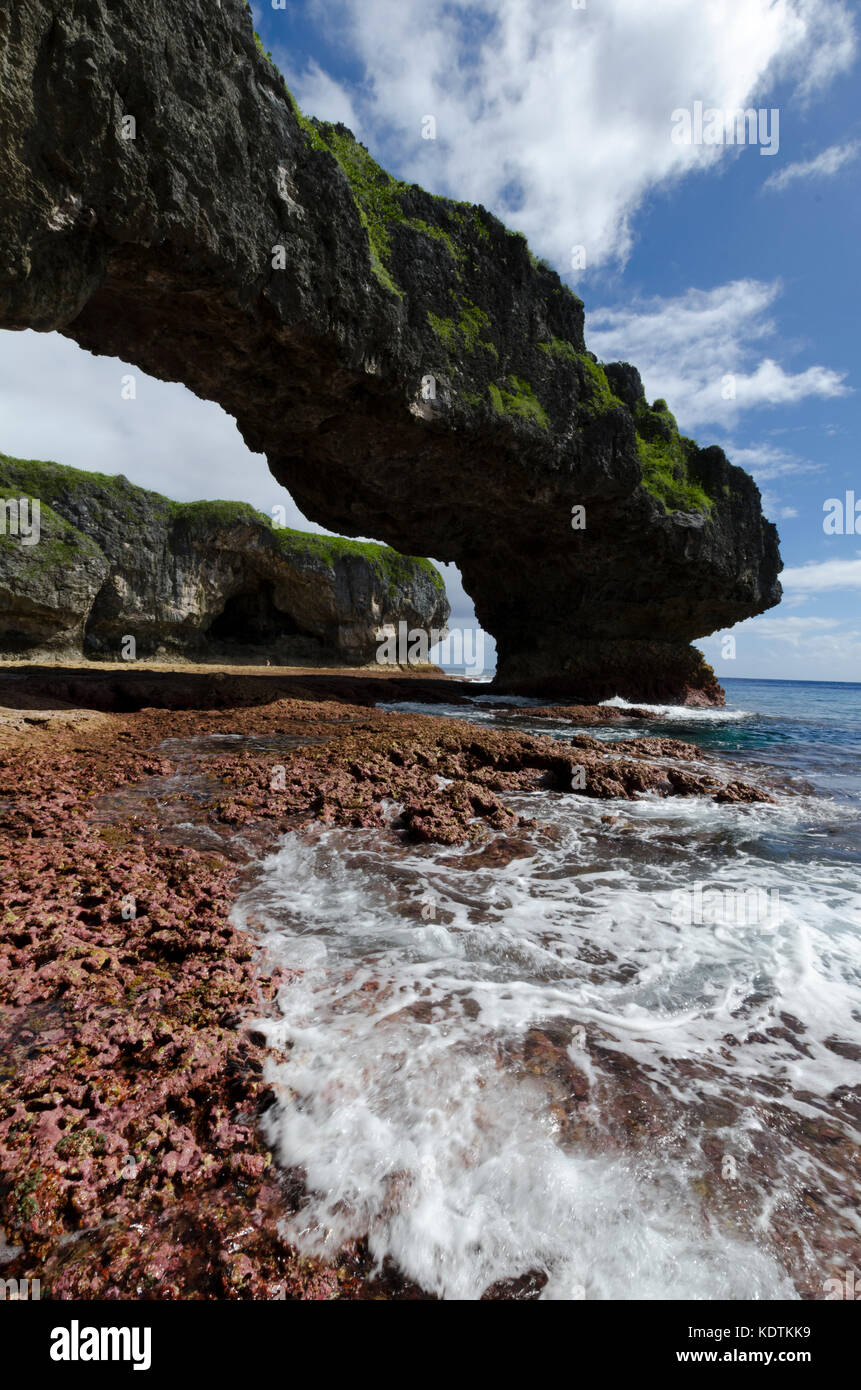 Arco Naturale, Talava, Niue, Sud Pacifico Foto Stock