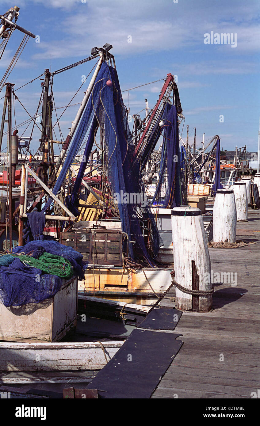 I pescatori commerciali's Co-Operative wharf, Newcastle, Nuovo Galles del Sud, Australia Foto Stock