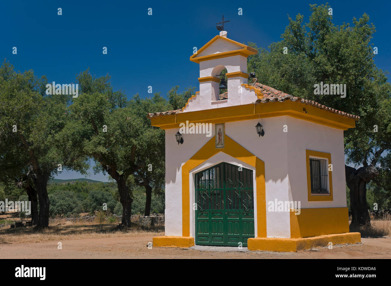 Area ricreativa 'dehesa tres encinas' - eremo di san roque, cala, provincia di Huelva, regione opf Andalusia, Spagna, Europa Foto Stock