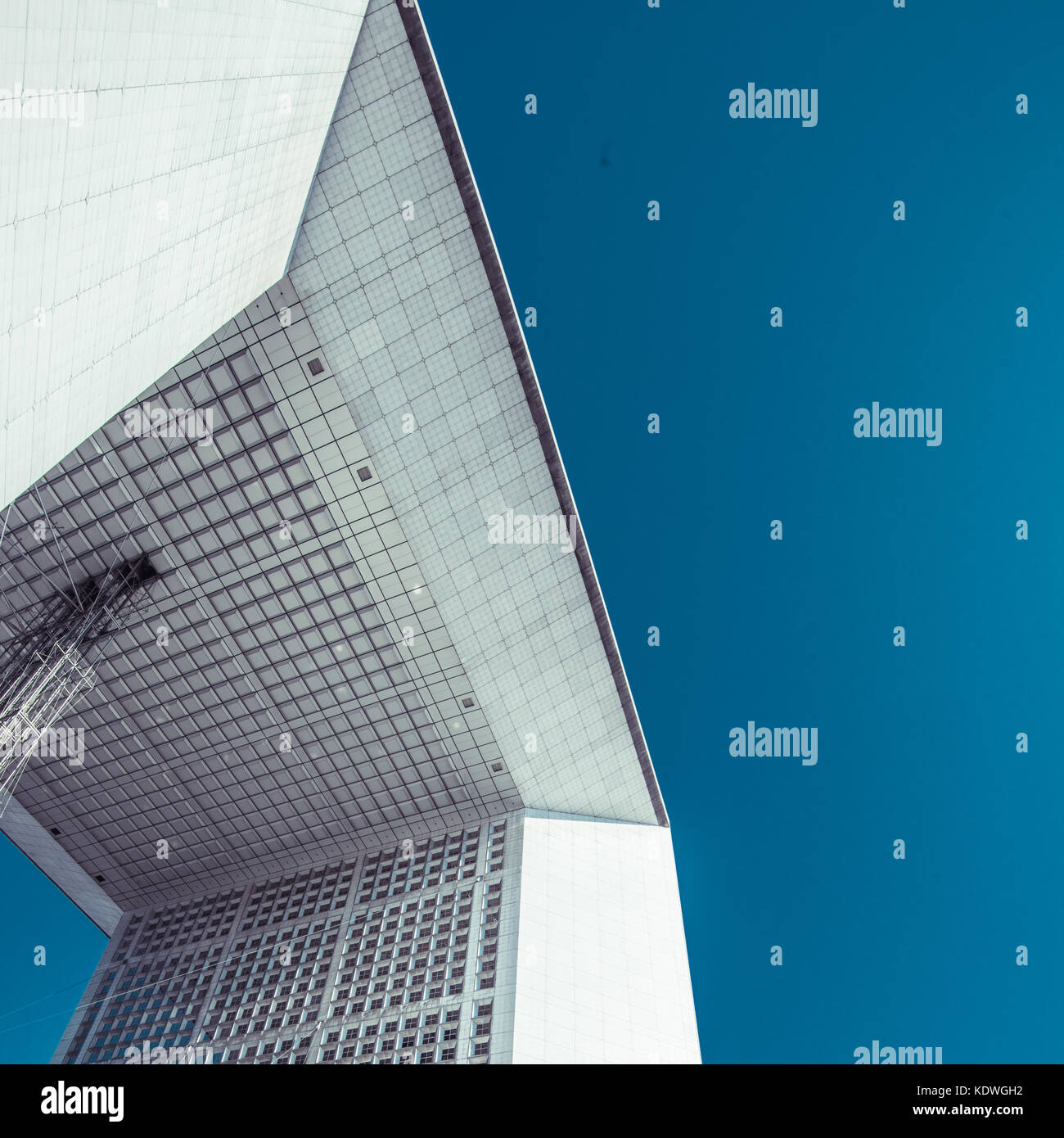 Architettura moderna a La Defense, Parigi, Francia Foto Stock