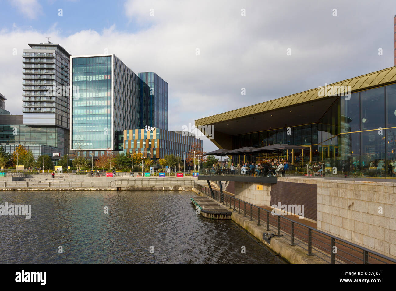 Il Ristorante Alchimista in MediaCityUK, Salford Quays, Manchester Foto Stock