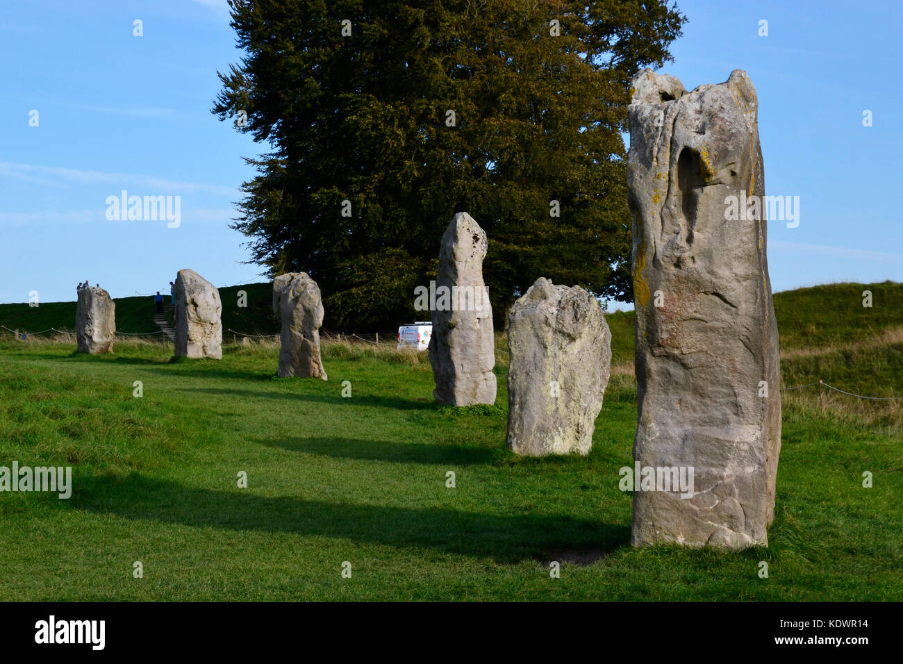Henge Avebury Stone Circle, Wiltshire Foto Stock