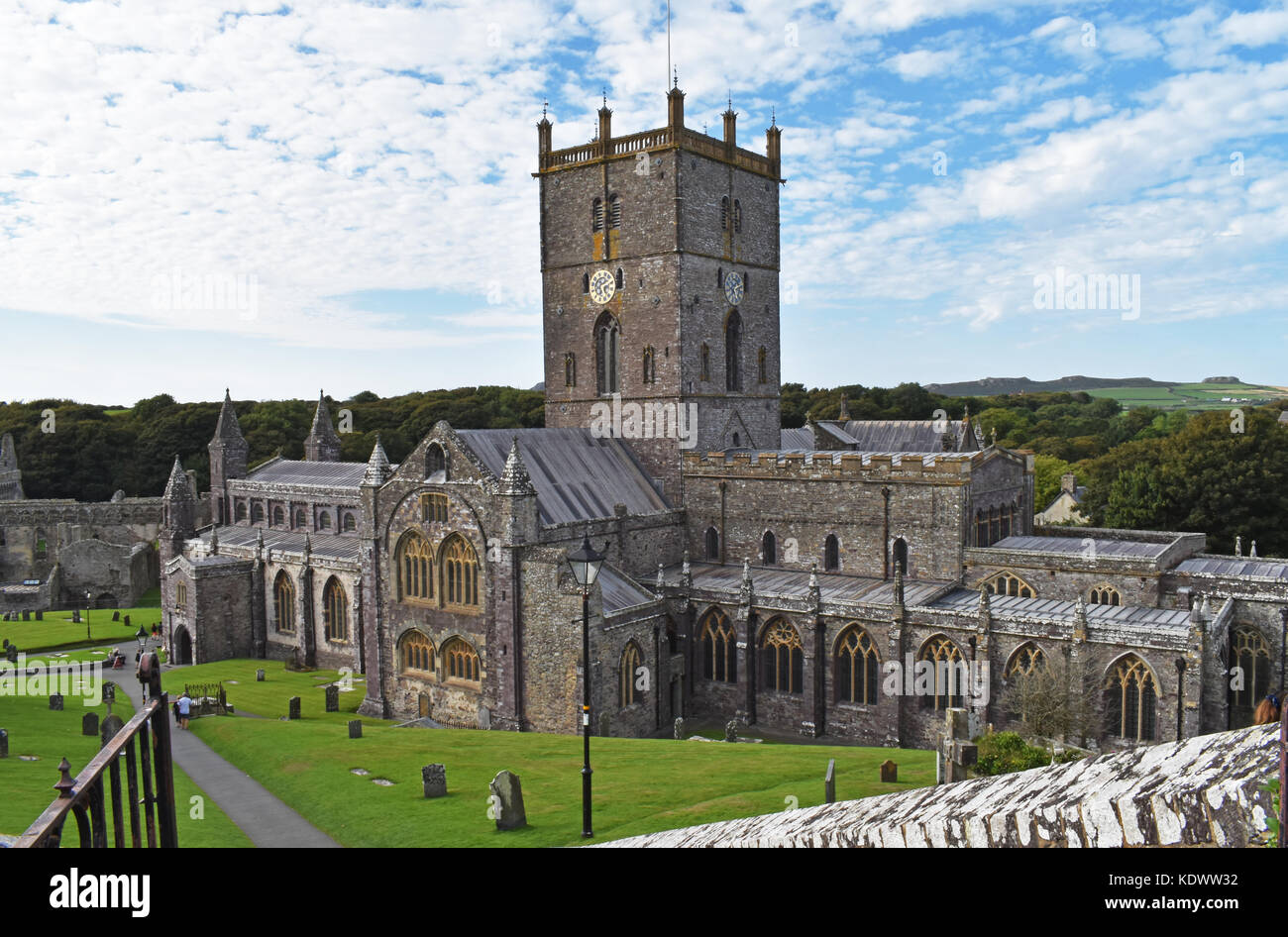 St David's Cathedral, Wales, Regno Unito Foto Stock