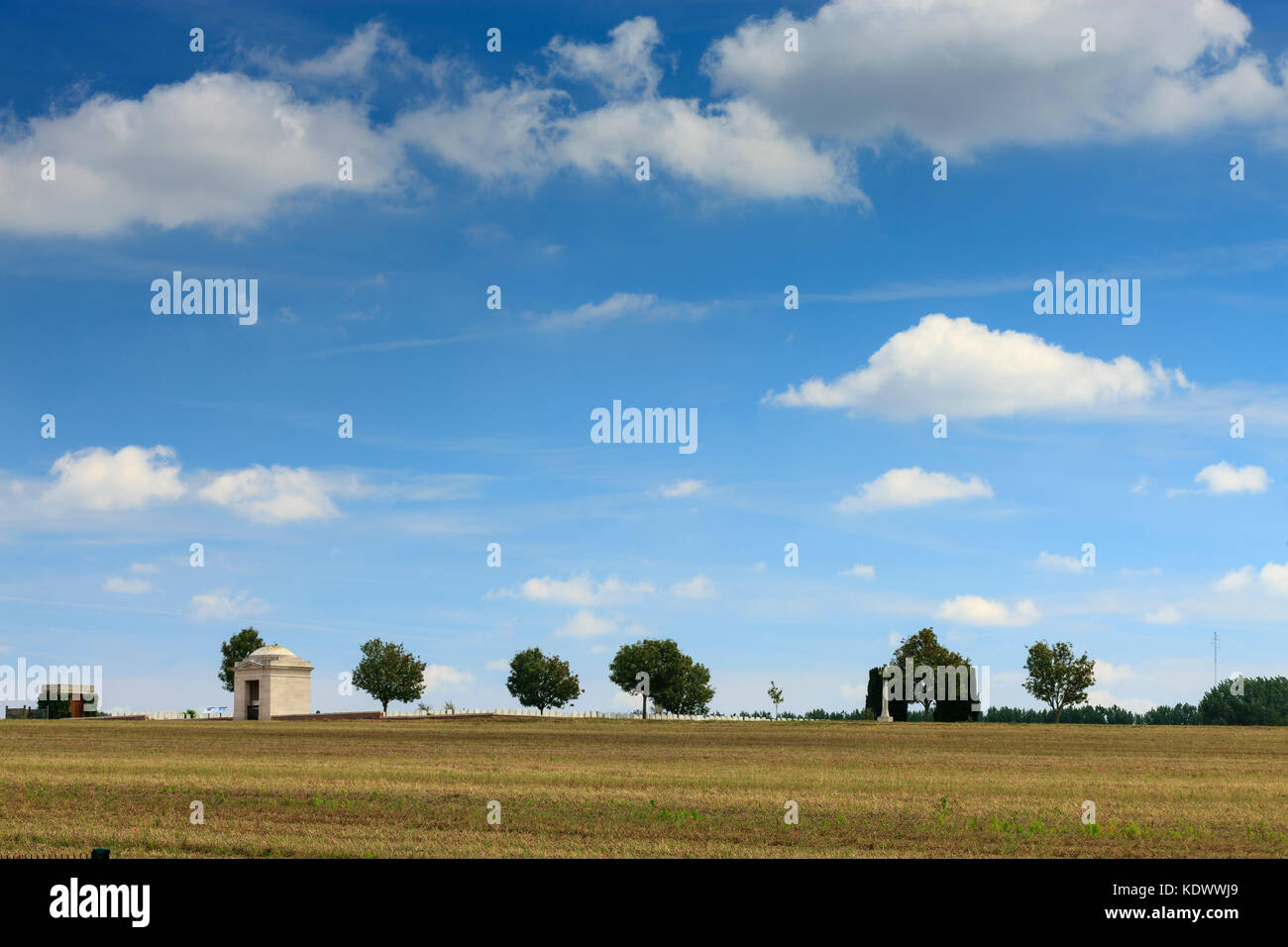 Mulino strada Cimitero Thiepval Albert Peronne Somme Hauts-de-France Francia Foto Stock