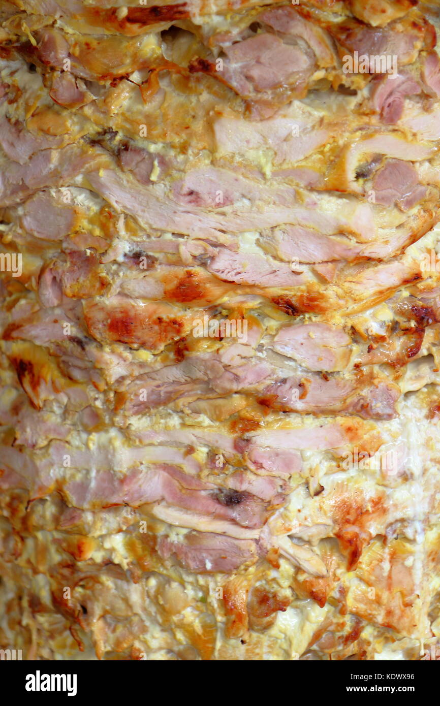 Doner kebab closeup Foto Stock