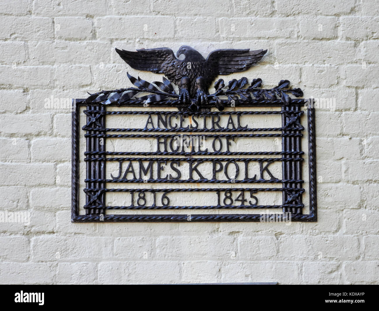 James Knox polk Foto Stock