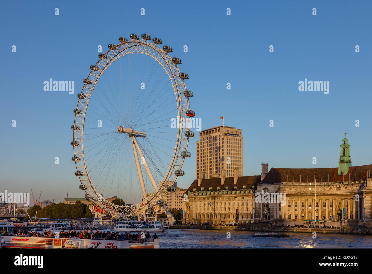 London Eye Foto Stock