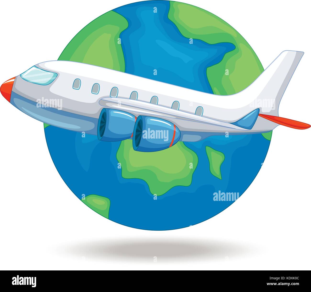 Volo aereo in tutto il mondo illustrazione Immagine e Vettoriale - Alamy