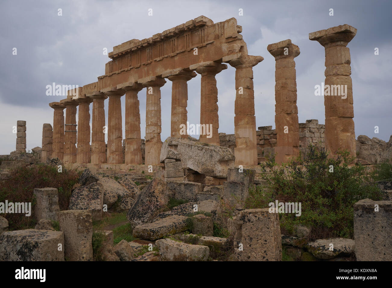 Tempio c alla greca sito archeologico di Selinunte. da una serie di foto di viaggio in Sicilia, Italia. photo Data: lunedì, 2 ottobre 2017. foto cre Foto Stock