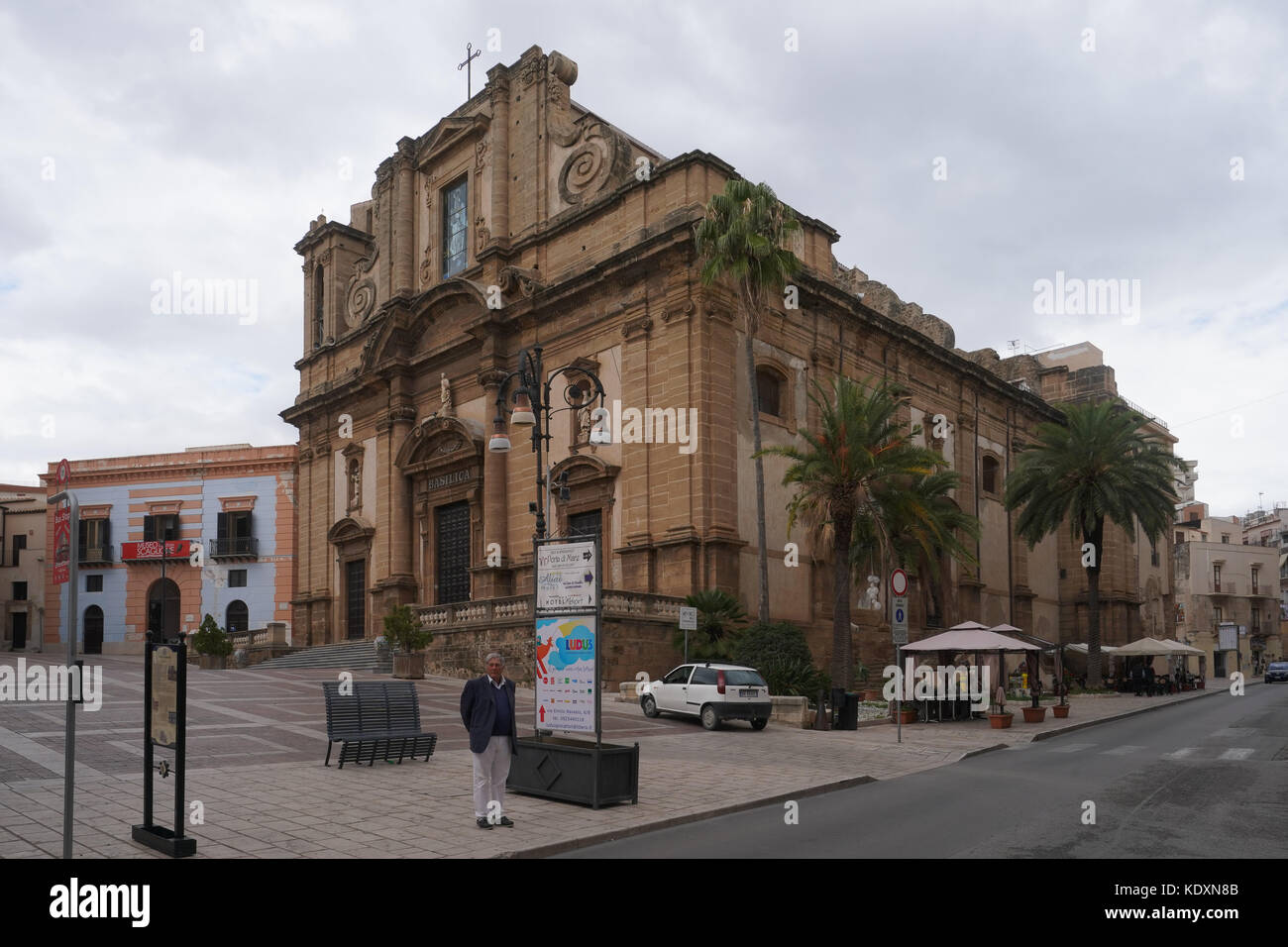 La basilica a Sciacca. da una serie di foto di viaggio in Sicilia, Italia. photo Data: martedì, 3 ottobre 2017. Foto di credito dovrebbe leggere: roger garfie Foto Stock