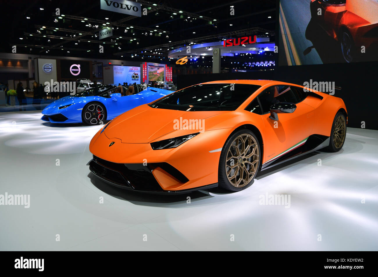 NONTHABURI - MARZO 28: Huracan Lamborghini auto performante sul display alla trentottesima Bangkok in Thailandia International Motor Show 2017 Il 28 marzo 2017 Non Foto Stock