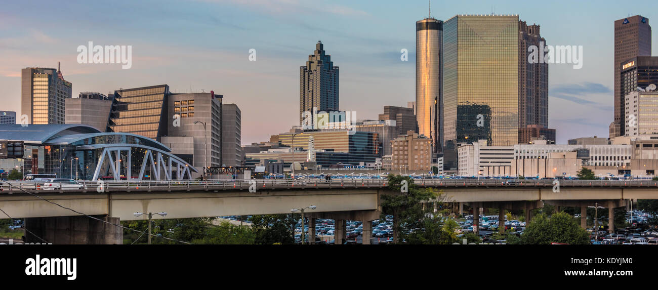 Atlanta, Georgia skyline al tramonto. (USA) Foto Stock